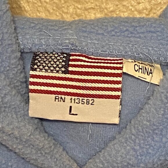 Sunbeam Trading Inc Washington DC Fleece Sweatshirt Hoodie Sky Blue Size L - Picture 5 of 6